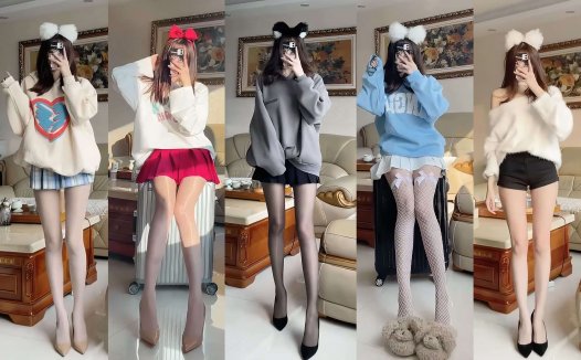 抖音网红电气鼠，好似触电般的美腿