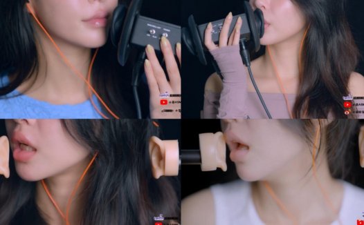 小萌轻音亲吻舔耳，奇妙的asmr助眠之旅