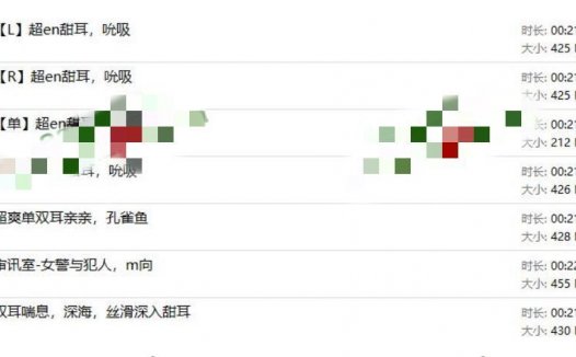 b站芝恩㱏爱发电资源汇总，温柔的专属采耳师情景模拟