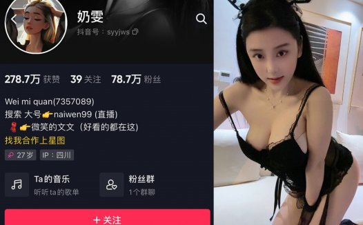 抖音奶雯/微笑的文文微密照片视频合集