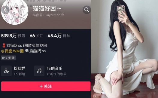 抖音猫猫好困/猫猫呀ss微密粉丝群照片视频合集