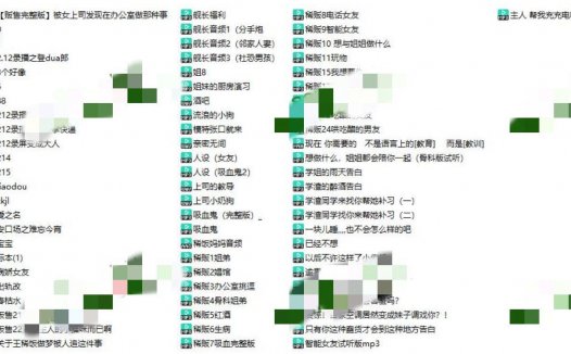 b站王稀饭中文音声贩售音频资源完整版合集