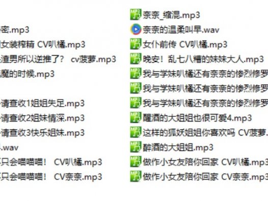 呢喃音声社阳阳社保定制，驿站cv菠萝课堂音声音频